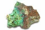 Forest Green Conichalcite on Chrysocolla - Namibia #285062-2